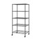 Seville Classics UltraDurable 5-Tier NSF-Certified Steel Tote Shelving